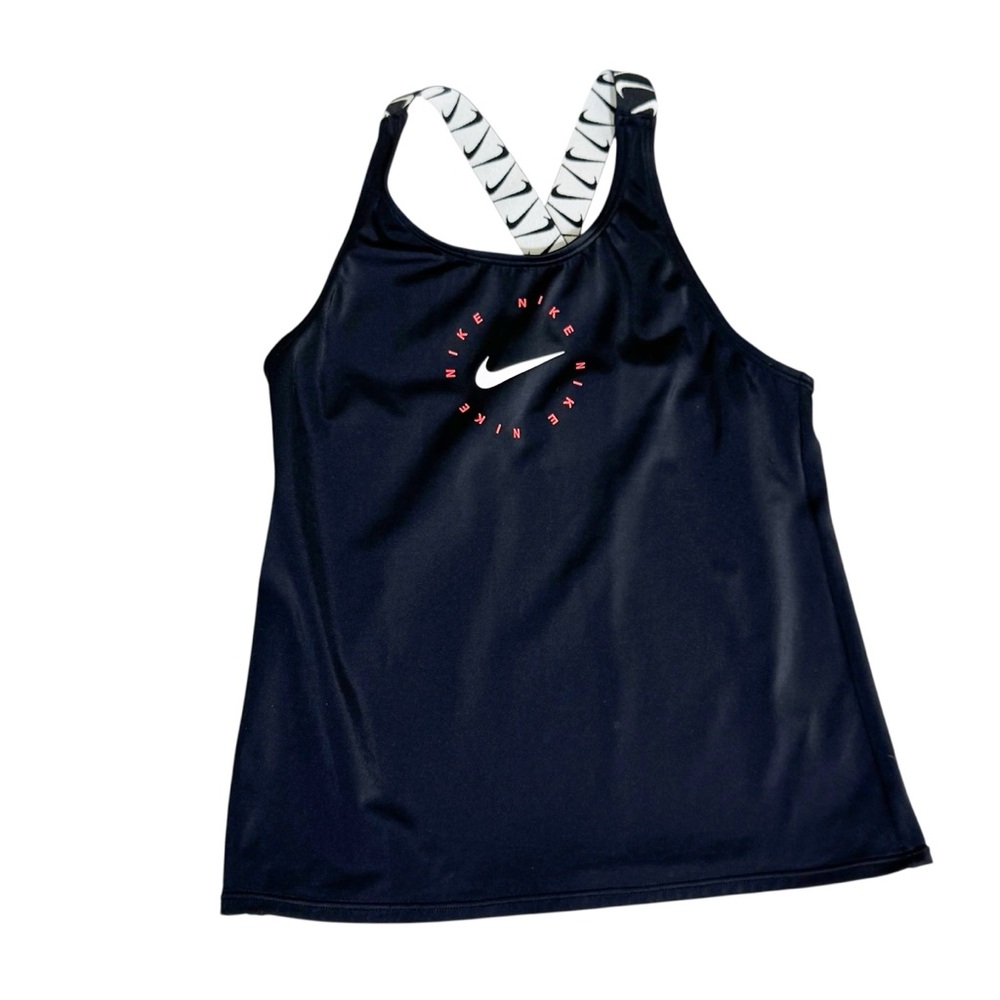 Nike Girls Black Swim Tank Size M
